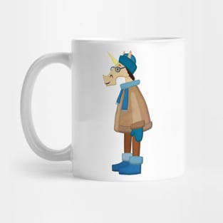 Cozy Coat Unicorn Mug